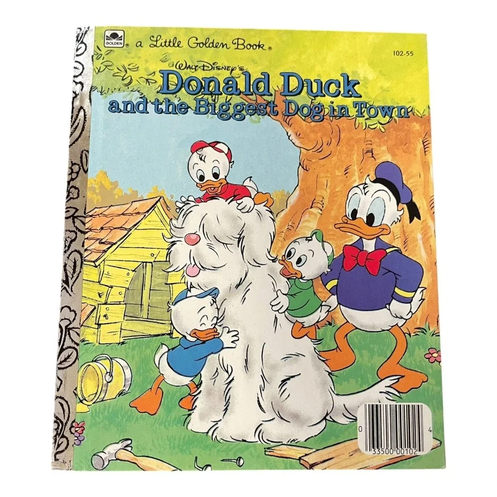 Walt Disney's Donald Duck and the Biggest Dog in Town Little Golden Book 1986